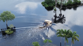 Sarasota neighborhood flooding days after Debby