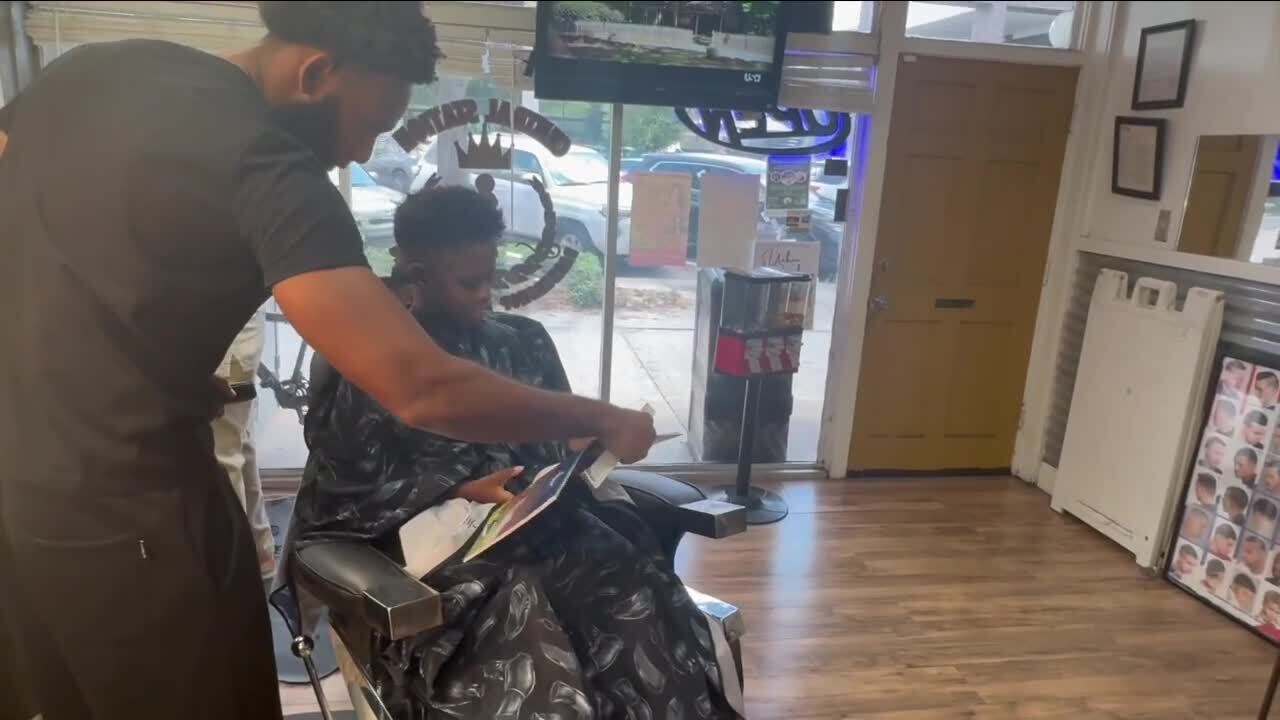 Reading to the Barber