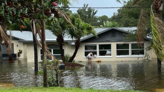 Hurricane Idalia damage flooded home