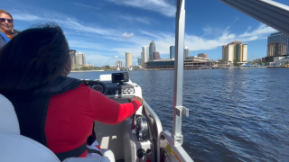 Women boating